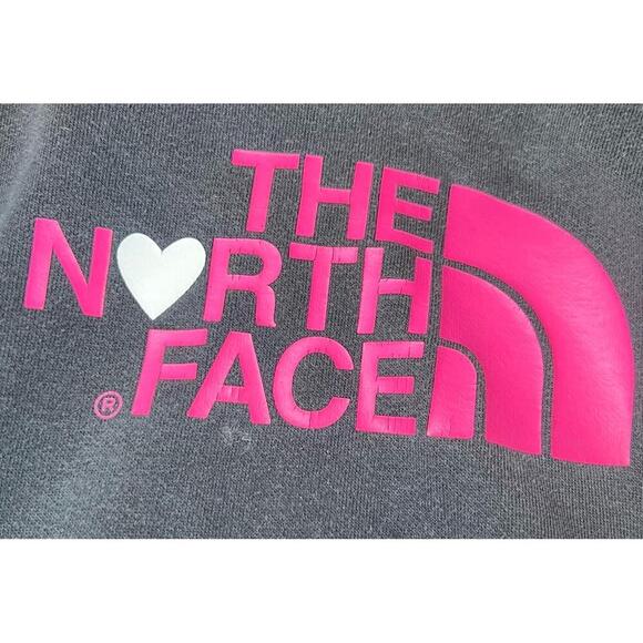 North Face Hoodie Womens Small Black Pullover Pink Logo Streetwear Cozy‎ Casual - Picture 6 of 13
